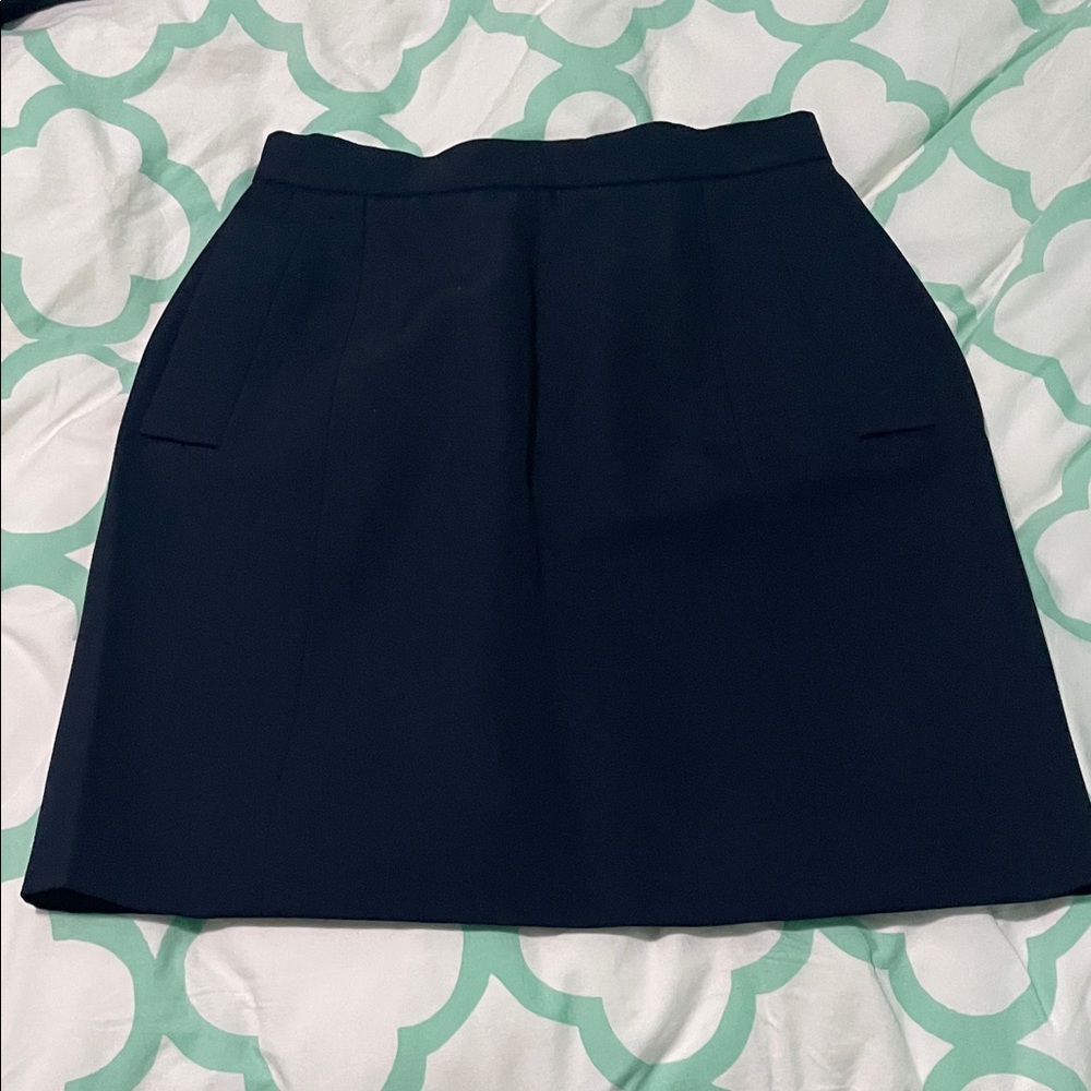 Elegant Navy Blue Women's Skirt